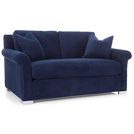 Casual Loveseat with Bench Cushion